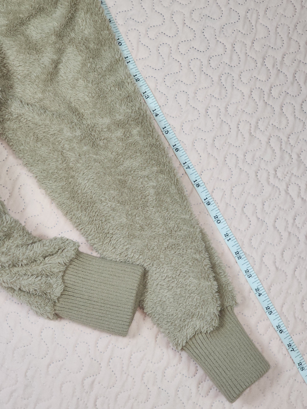 Hem & Thread Plush Hooded Cardigan Shrug in Beige - Picture 9 of 11